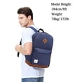 thumbnail image 2 of Mochilas Escolares Vaschy Adultos Clásica, Ligera, Resistente al Agua, Azul para el Campus, 2 of 3