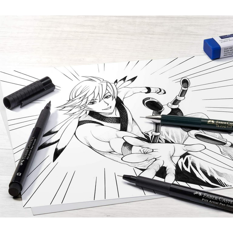 Faber Castell Pitt Artist Pens Manga Shojo Set - Wallet of 6 167155