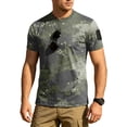 thumbnail image 3 of Mens Athletic Workout T Shirts Moisture Wicking Cooling Running Shirts Camo Print Short Sleeve Muscle Tees, 3 of 7