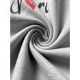thumbnail image 6 of Men's Letter Print Knee Length Sweat Shorts, Drawstring Elastic Waist Wide Leg Casual Jersey Shorts with Side Pockets, 6 of 7