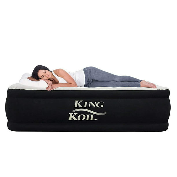King Koil California King Luxury Raised Air Mattress with Built in 