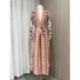 thumbnail image 3 of Miyake Pleated Foldable Collar Retro Printed Long Sleeved Trench Coat Women's 2024 Summer New Original Designer High-end Robe Gold One Size, 3 of 6