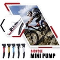thumbnail image 2 of relayinert Bike Pump Portable Hand Held Stylish Colorful Fixable Tire Inflator Pumps Cycling Accessories American Valve Silver 1Set, 2 of 6