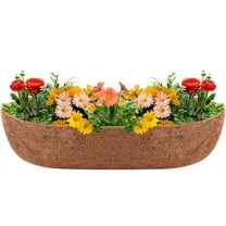 NOGIS 1Pcs 36 inch Trough Coco Liners for Wall Basket, Replaceable Coconut Fiber Plant Basket Liner for Plant Hanging Basket, Garden Flower Vegetables Pot