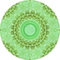 thumbnail image 1 of Ahgly Company Machine Washable Indoor Round Transitional Jade Green Area Rugs, 8' Round, 1 of 7