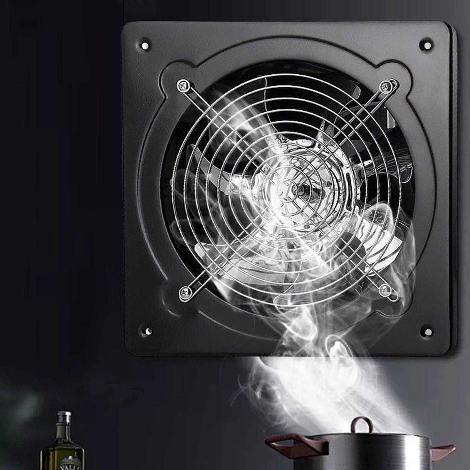 NIUBWJL Kitchen Oil Fume Ventilation Fan Silent Exhaust Fan Bathroom Window Mounted Powerful Exhaust Fan