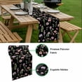 thumbnail image 5 of Pink Spring Floral Table Runner - 108 Inch Long, Kitchen Dining Table Runner Dresser Scarves, Flowers Botanical Elegant Pastoral Black Farmhouse Decor for Coffee Tables Wedding Party Banquet, 5 of 8