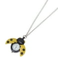 thumbnail image 3 of Miangastore Yellow Retro Pocket Watch Creative Ladybug Shape Vintage Quartz Pocket Watch Alloy Kids Gift, 3 of 8