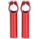 thumbnail image 4 of Tapas de extremo livianas para bicicletas de carretera y montaña Puños de manillar de bicicleta de aluminio rojo 7075, 4 of 8