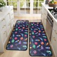 thumbnail image 4 of Kitchen Rugs Sets Of 2,Colorful Dinosaurs Rockets Pattern Anti Fatigue Kitchen Mat Rugs Non Slip Washable,Decorative Kitchen Floor Mats for Kitchen,Sink,Laundry,17"x47"+17"x47", 4 of 5