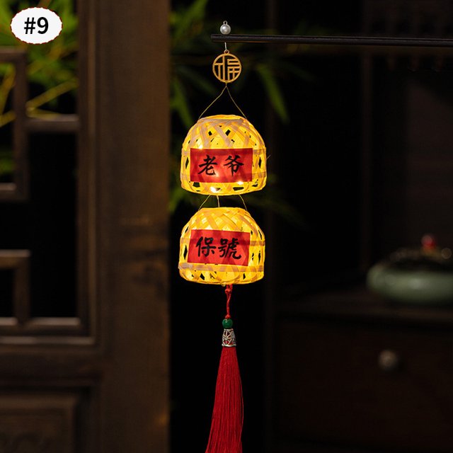 1-10 Pcs Lanterne DIY Mi-Automne Lampe de Festival Chinois Lanterne Suspendue Matériel Fait Main Lampe Lapin Cadeaux de Festival Traditionnel