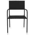 thumbnail image 2 of vidaXL 3 Piece Garden Dining Set Poly Rattan Black, 2 of 4