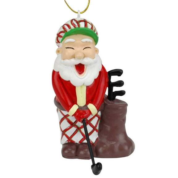 Tree Buddees Golfing Santa Claus Christmas Ornament