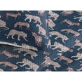 thumbnail image 3 of Ambesonne Exotic Quilted Bedspread Set 3 Pcs, Cheetah Tiger Zebra Wild Art, Queen, Night Blue and Ruby, 3 of 4