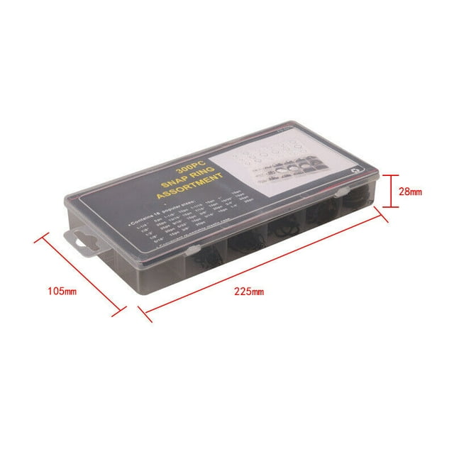 300 pieces of buckle ring classification fixed hook ring C clamp external ring ring-