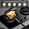 thumbnail image 2 of Wekvgz 2Pcs Panini Press Sandwich Maker Double Side Square Pan Panini Maker with Handle Safe Detachable Square Pan Panini Maker Slip Proof Unique Design Sandwich Maker for Kitchens, 2 of 10