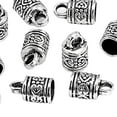 thumbnail image 3 of 10 Uds. Tapón De Plástico Para Cuentas, Cordón De Cuero DIY, Accesorios De Joyería Plateados Sunnimix Fornituras de la tapa del extremo de la borla, 3 of 7