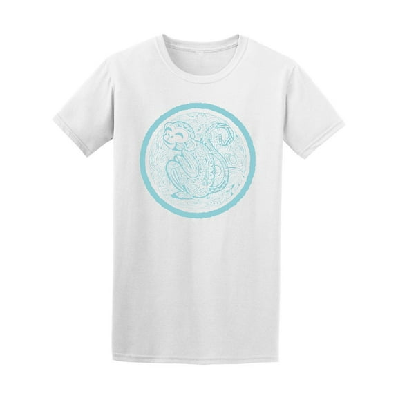 Blue Monkey Sitting Tee Men's -Image by Shutterstock