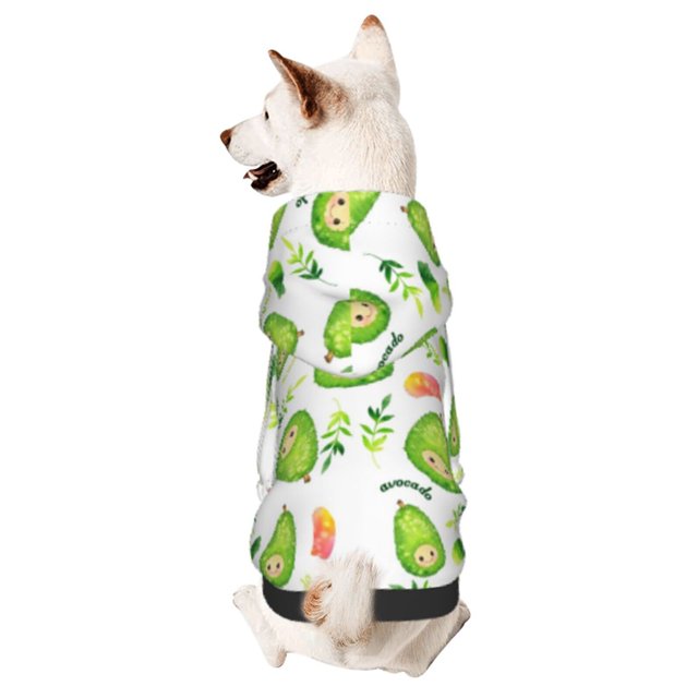 Balery Kawaii Avocado Sudadera con Capucha para Perros Pequeños – Ropa para Mascotas, Disfraz para Perros y Gatos, Ideal para Fiestas y Cosplay-Medium