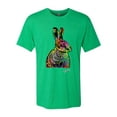 thumbnail image 2 of Wild Bobby, Colorful Rainbow Rabbit Animal Lover Mens Premium Tri Blend T-Shirt, Envy, Small, 2 of 3