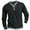 Black, variant on Men's Button Long Sleeve Top - Solid Color, All-Season, Polyester Material, Regular Fit for Dating/Casual Occasions