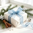 thumbnail image 5 of 359.84"×1.5" Wired Linen-Look Ribbon, Farmhouse Christmas Decor, Christmas Ribbon for Gift Wrapping, Big Bows, Wreath & Bouquet Craft Supplies, Rustic Christmas Ornaments, Akmoler, 5 of 5