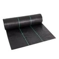 thumbnail image 2 of Garden Weed Barrier Heavy Duty Landscape Fabric 5 FT x 10 FT, Thick Woven Weed Block Control, Black Mulch for Ground Cover Geotextile Fabric, 2 of 7
