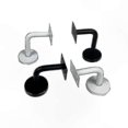 thumbnail image 3 of 5-Pack Stair Handrail Brackets, 60x80mm Stainless Steel with Mounting Screws for Stair Railings, 3 of 4