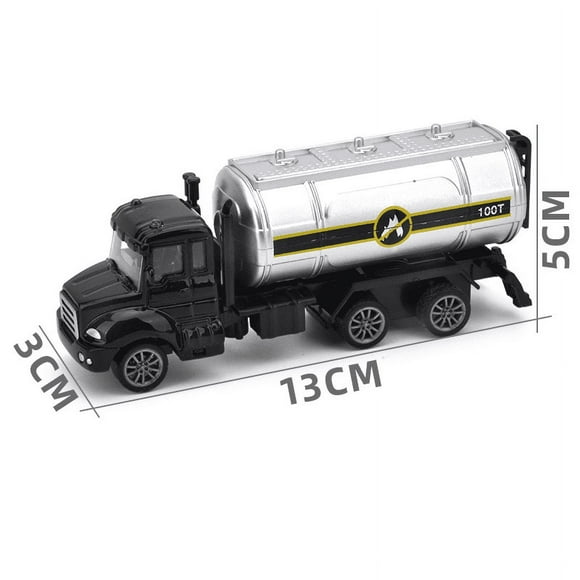 SWAT alloy car police trailer children boy fall-resistant model car toy car (1:64 rescue series - water tanker, 2 packs)