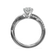 thumbnail image 2 of 0.65 Carat Excellent Pear Cut Natural Diamond Solitaire with Accents Beautiful Ring for Anniversary Solid 14K White Gold Size 4.5, 2 of 6