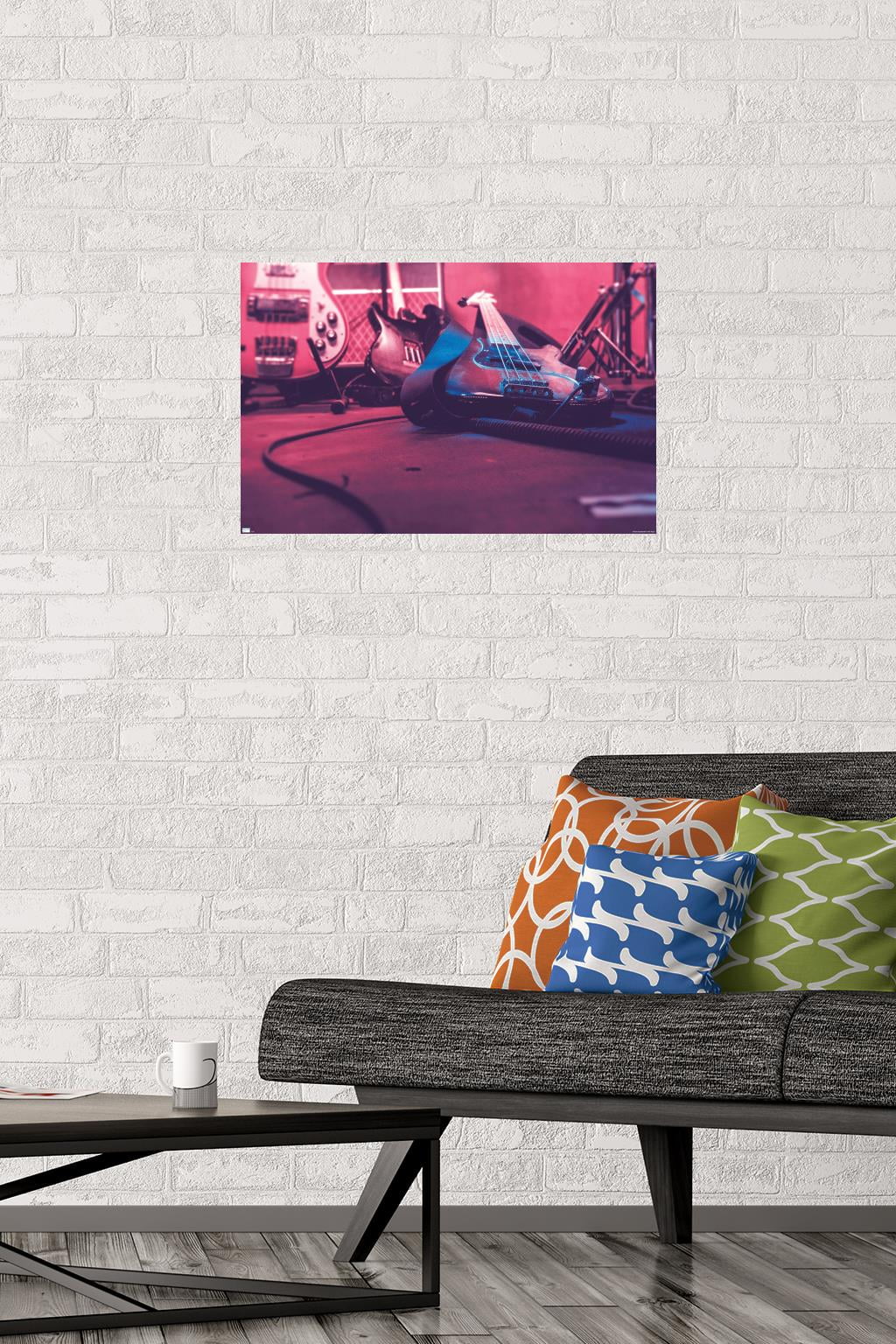 Guitar Close-Up Wall Poster, 14.725" x 22.375"