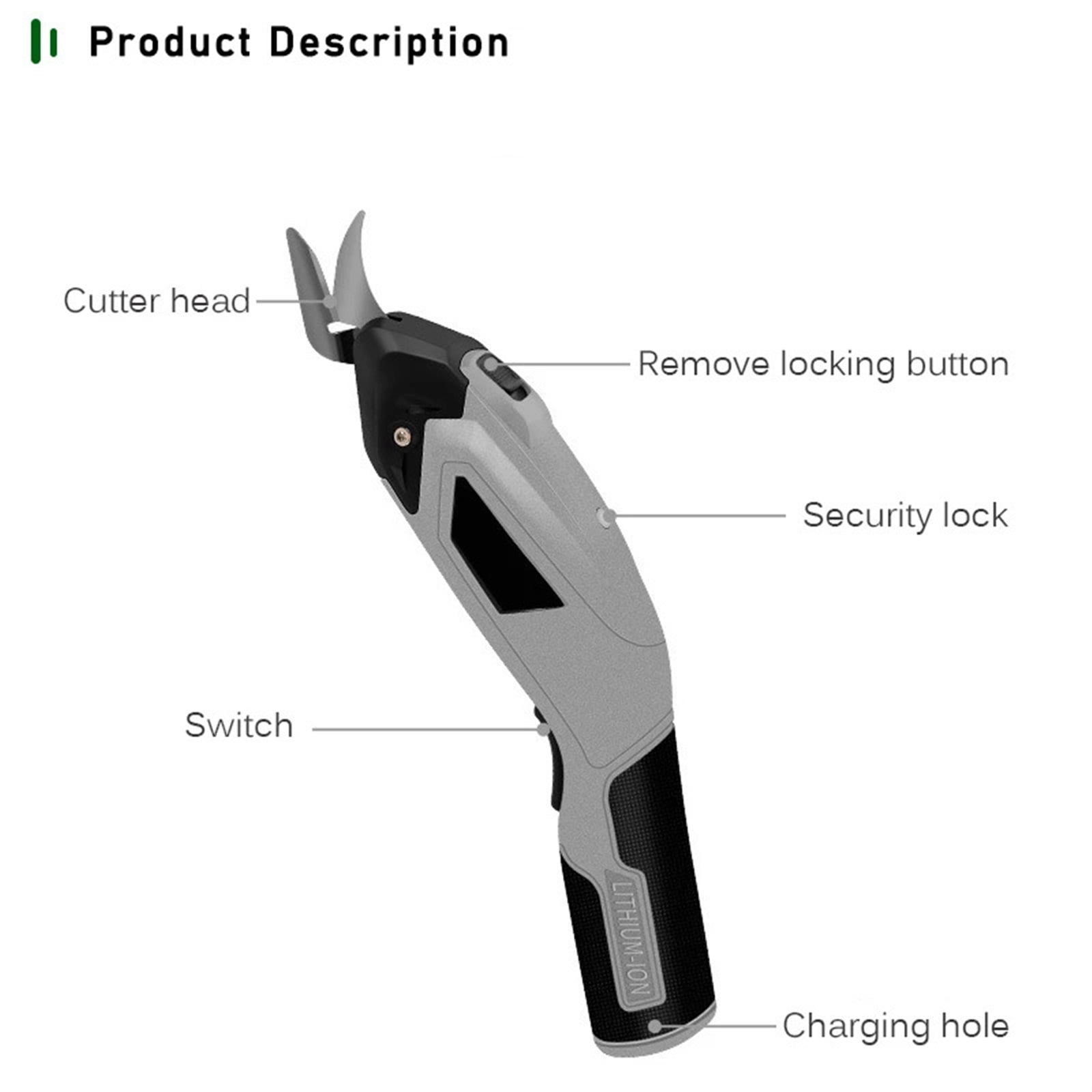 Electric Scissors electric cutting Tool Sewing Wireless Fabric Sewing Handheld Scissors for Fabric Paper Cardboard USB Charge - Multi-Animal Use