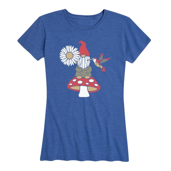 Instant Message - Mushroom Gnome - Women's Short Sleeve Graphic T-Shirt