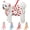 Red, variant on Newborn Brand Dog Dress Harness with Leash Set,Adjustable Puppy Dress for Small Dogs,No Choke No Pull Soft Mesh Vest,Pink Petunia Pattern,XS