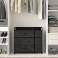 thumbnail image 6 of Dextrus 55 Gallon Metal, Wood and Fabric Drawer Chests, Black and Gray, 6 of 12