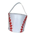thumbnail image 5 of Abbraccia Easter Eggs Bags Easter Bunny Baskets Sports Balls Printing Candies Bucket Tote Bag for Children Kids Baseball, 5 of 10