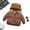 Brown, variant on EQWLJWE Autumn Winter Baby Girls Boys Down Cotton Thick Hooded Coat Warm Jacket Boys' Coat Jacket Holiday Clearance