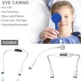 thumbnail image 4 of Neck Reading Light, 11000K Rechargeable Book Light with 4 Light Bulbs, 3 Colors Dimmable Brightness, Bendable Hands Free 12+Hrs Runtime Comfortable Wear for Night Running Reading Crafting, White, 4 of 7