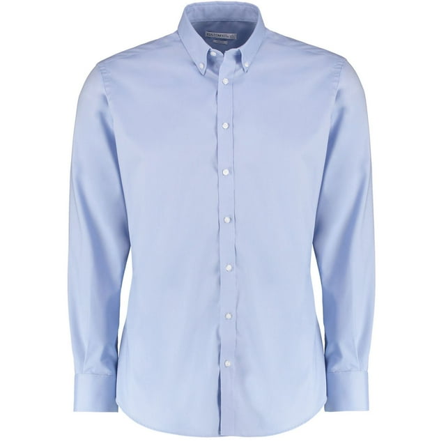 Kustom Kit Chemise Oxford Extensible Slim à Manches Longues pour Hommes