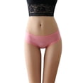 thumbnail image 1 of Gibobby Ropa Interior para Mujer Bragas transparentes de malla bordadas ahuecadas de encaje sexy para mujer Ropa interior de cintura de talla grande(Rojo，Talla única), 1 of 5