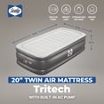 thumbnail image 4 of Sealy Tritech 20" Air Mattress Inflatable Bed Twin with Built-In AC Pump, 4 of 12
