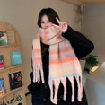 thumbnail image 5 of CoCopeaunts Women Winter Scarf with Tassel Big Chunky Plaid Scarf Warm Blanket Shawl Wrap, 5 of 5