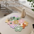 thumbnail image 4 of WSBDENLK Draining Mat, Soft Silicone Tabletop Drying Pad, Water Absorption Pad for Home Kitchen Countertop Sink Cushion Sink Mats for Kitchen Sink Ceramic, 4 of 7