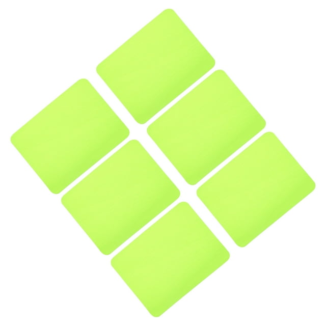 Uxcell 6 Pcs Pièces Thermocollantes Patchs de Réparation en Tissu pour Vêtements Vert Fluorescent