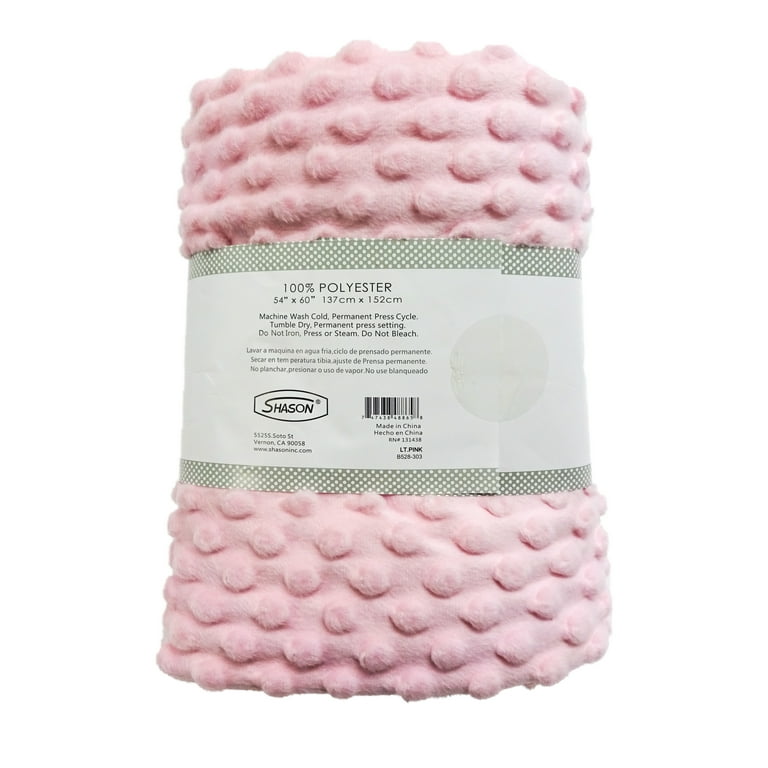Shason Textile Soft Puffy Dot Fleece 1.5 Yard Precut Fabric