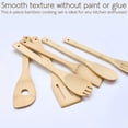 thumbnail image 3 of 6 Pcs Bamboo Cooking Utensil Set  Kitchen Wooden Spoons Spatula Tools, 3 of 8