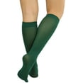 thumbnail image 2 of ToBeInStyle Women's Fashion Opaque Nylon Knee High Socks - Hunter Green, 2 of 6