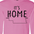 thumbnail image 4 of Inktastic It's Home- State of Nebraska Outline Distressed Text Long Sleeve T-Shirt, 4 of 5