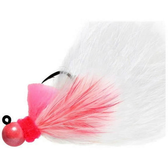 Hawken Aerojig Marabou Jig 1/8 oz Pink & White