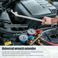 thumbnail image 2 of NUAHRHY 15 Inch Wrench Extender Tool Bar Extra Long Torque Adapter Wrench Extension Universal Wrench Extender Extension Wrench Torque Multiplier for Mechanics, 2 of 8